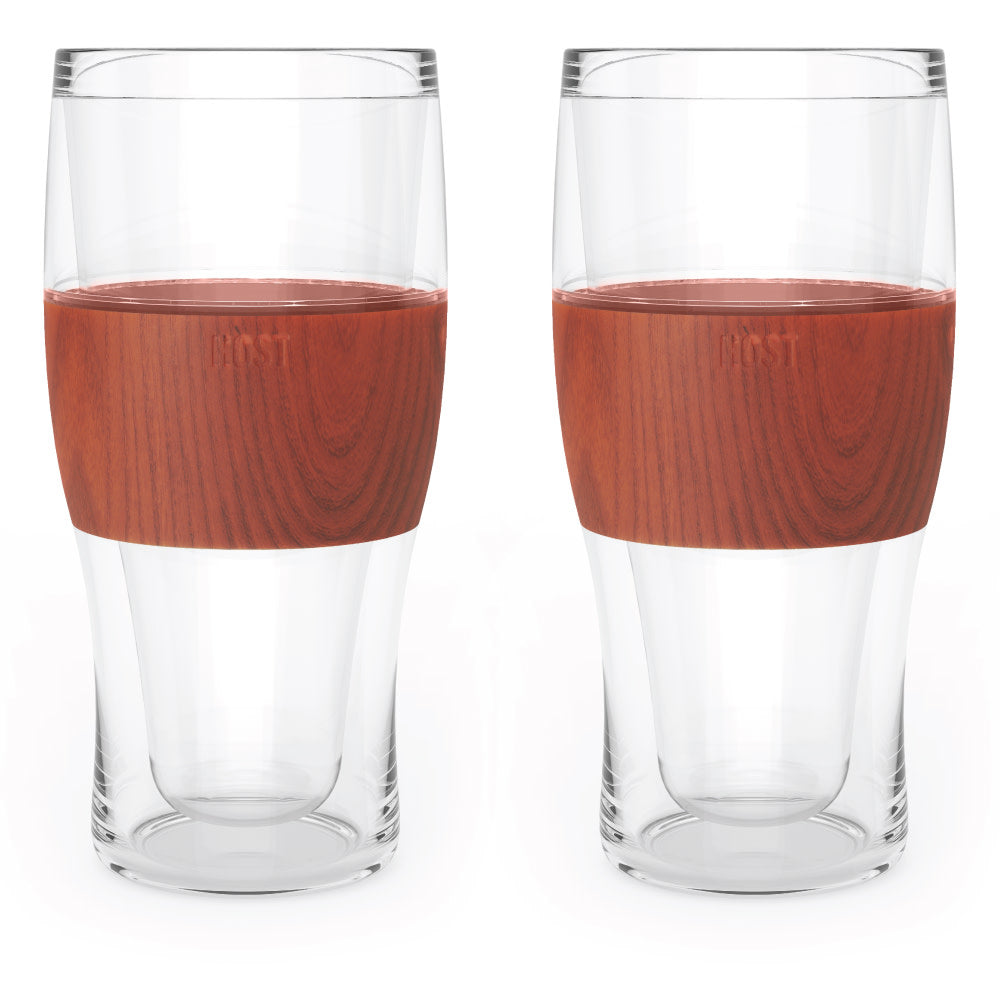 Glass FREEZE™ Beer Glass (set of two) by HOST®