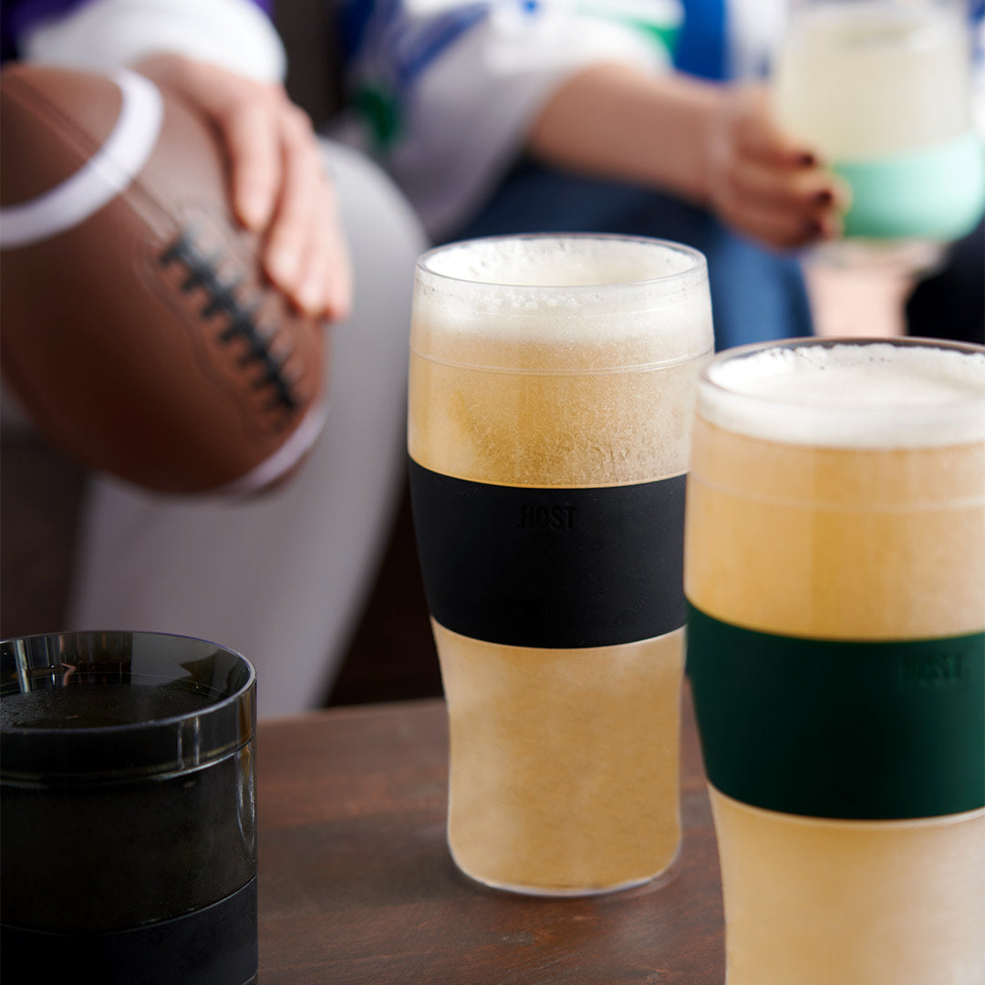 Host FREEZE Beer Glasses, Frozen Beer Mugs, Freezable Pint Glass