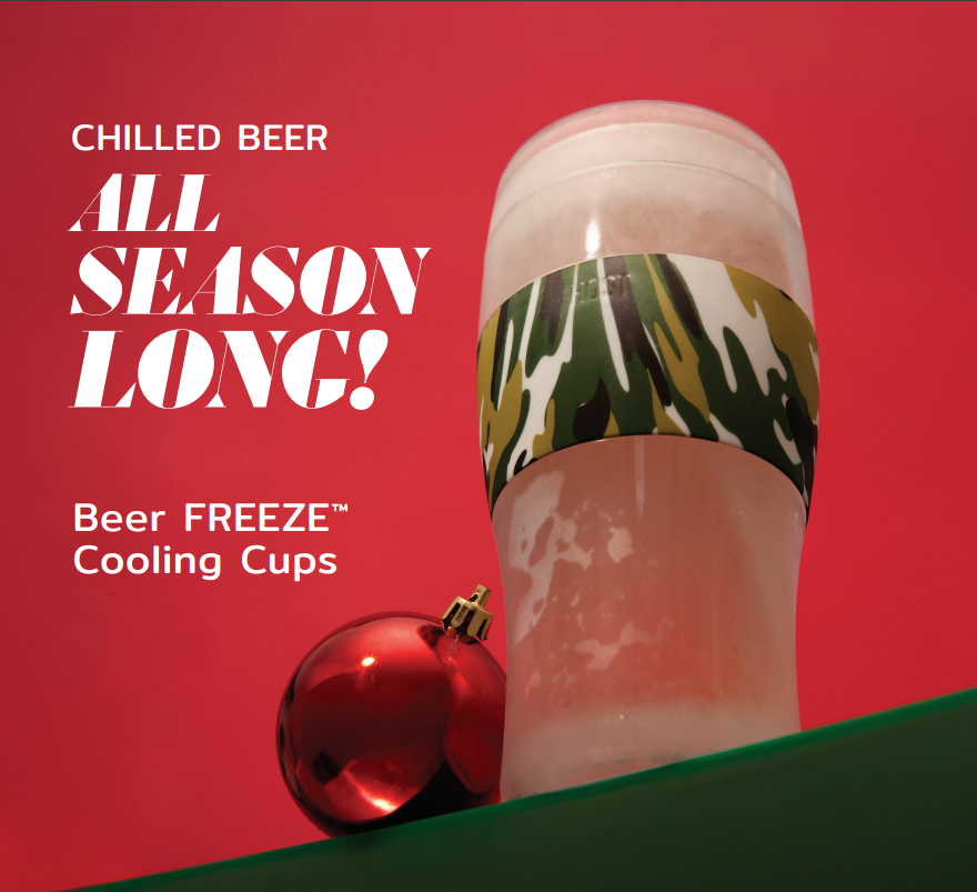 Host FREEZE Beer Glasses, Frozen Beer Mugs, Freezable Pint Glass
