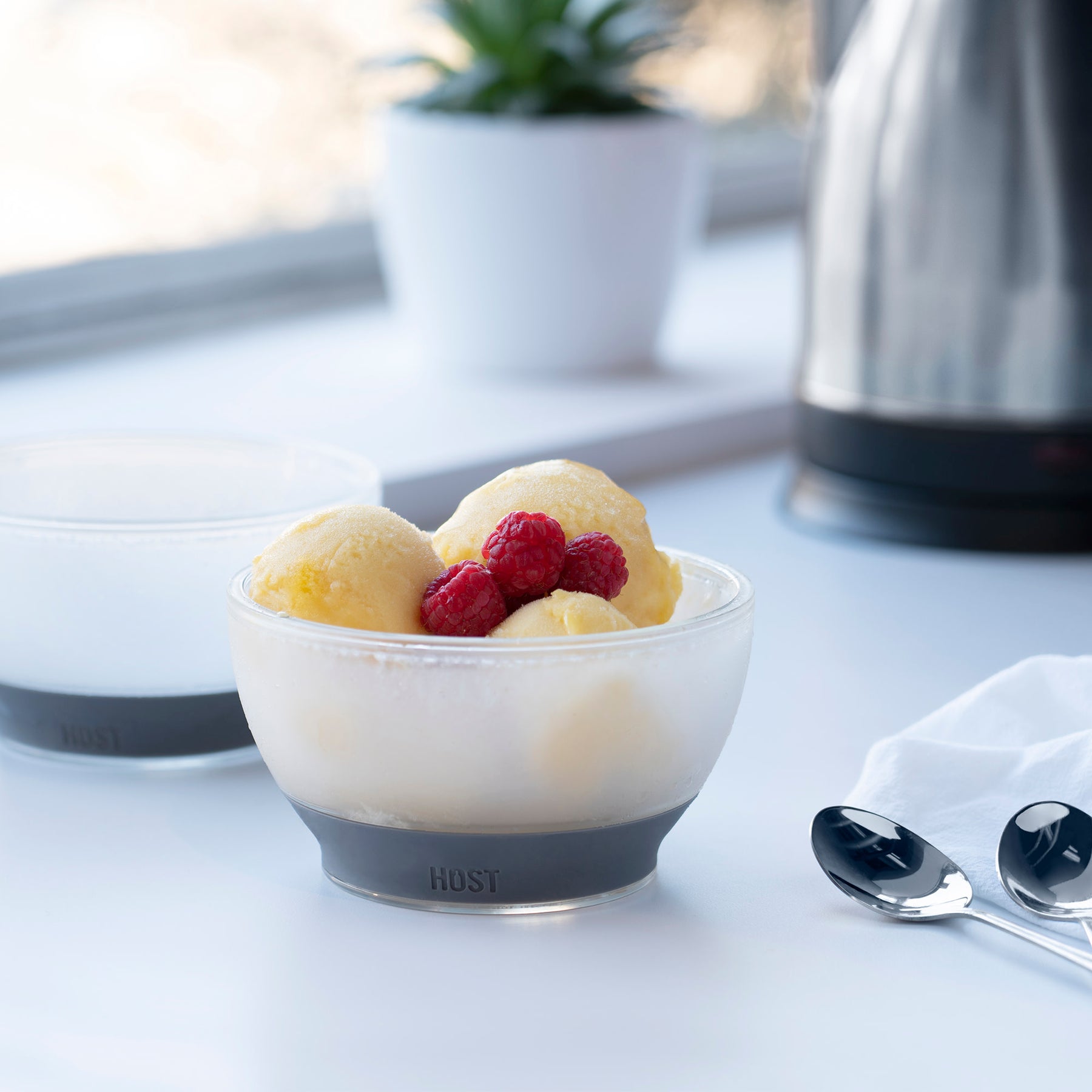 CALICLE INSULATED BOWL SET (White Frost/Midnight Black)