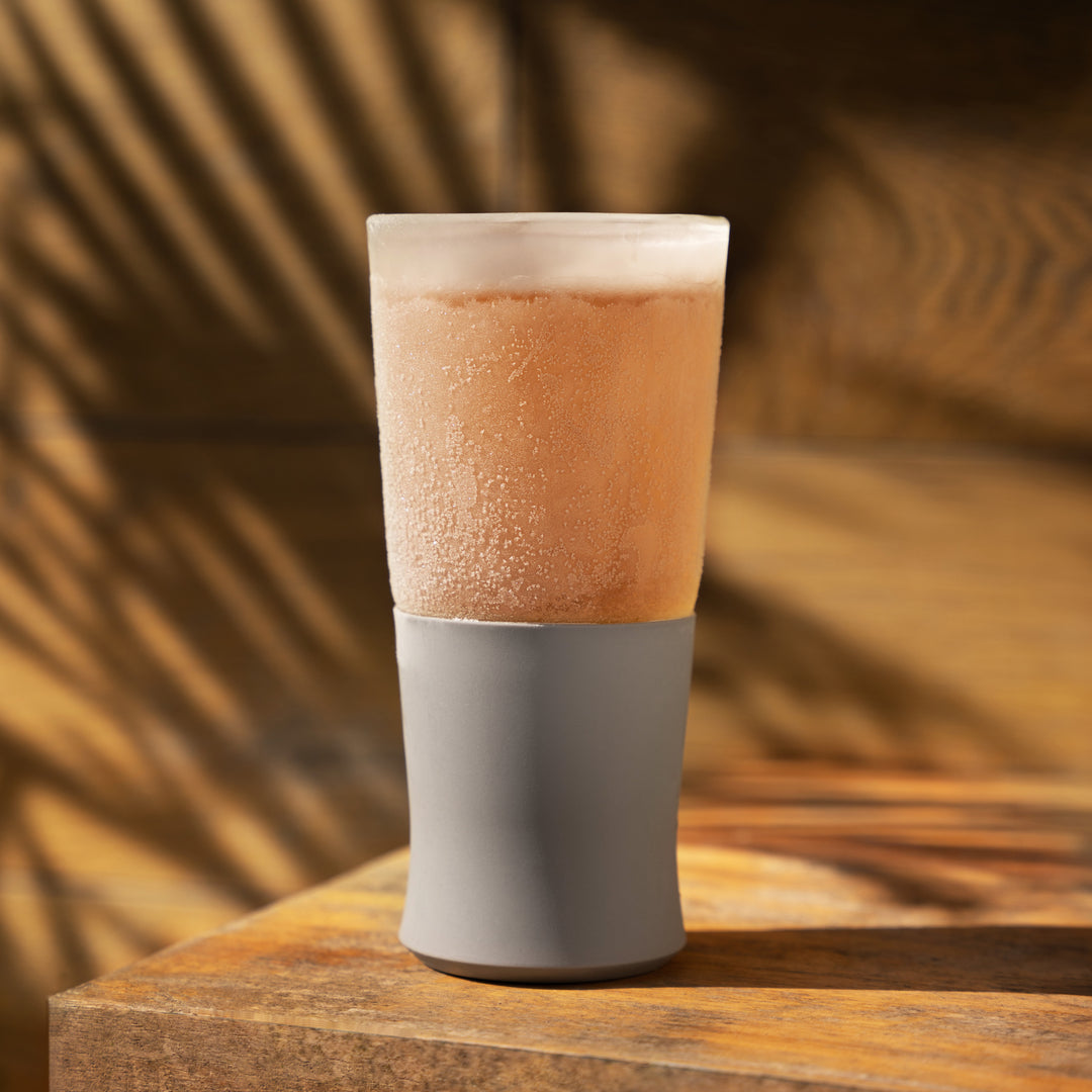 HOST Glass FREEZE Beer Glasses Bar Glass Set, Double Wall Pint