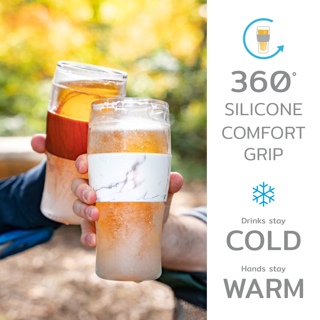Host Freeze Beer Glasses, Freezable Beer Gifts for Men, Double