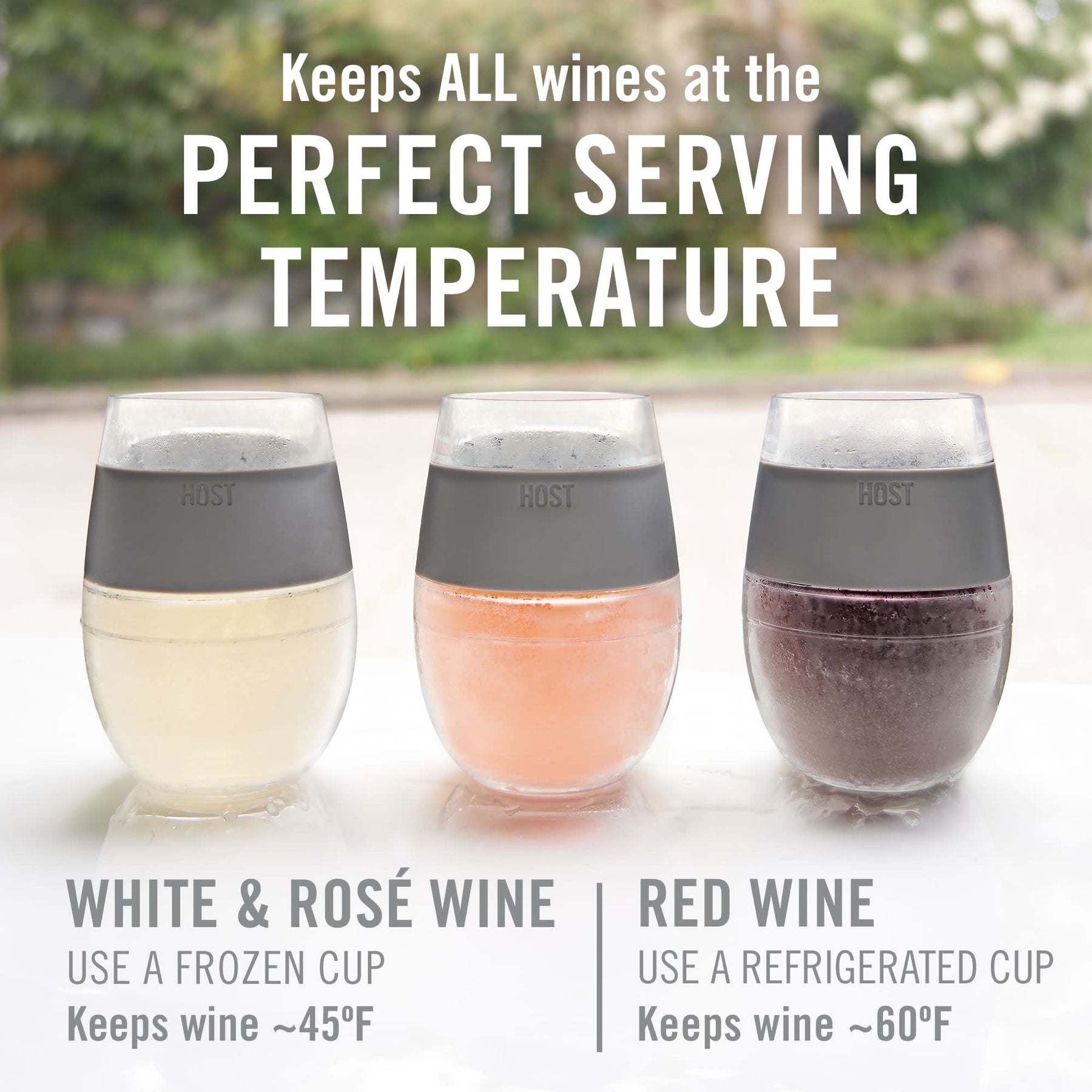 ChilledVino Frosty Drinkware - Freezable, All-Purpose Wine Glasses -  Insulated Drinking Glass With S…See more ChilledVino Frosty Drinkware 
