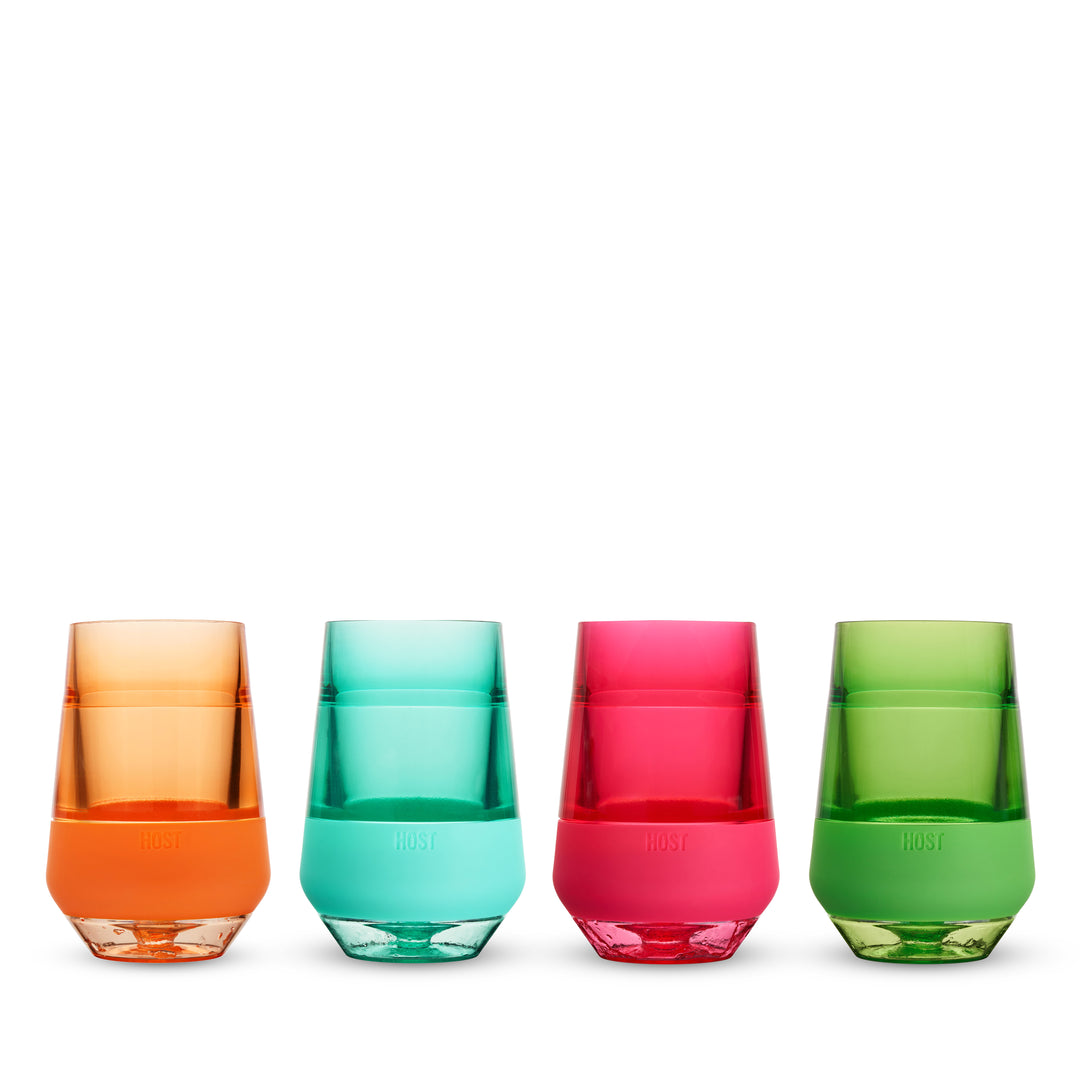 Host Freeze XL Cooling Cups - Set Of 4 Insulated Drink Tumblers With Freezing Gel