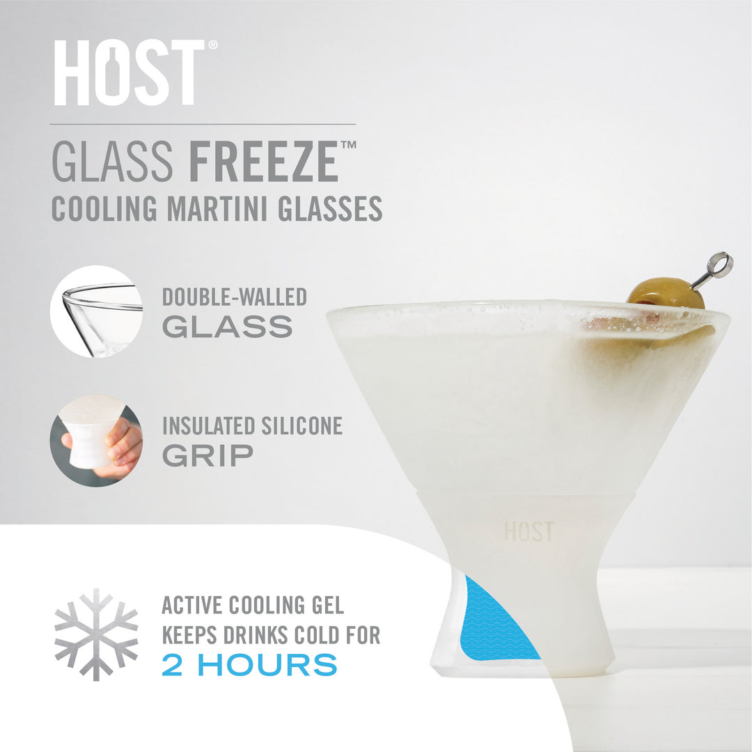 Host Freeze Argarita Lot De 4 Verres Réfrigérants En Plastique à