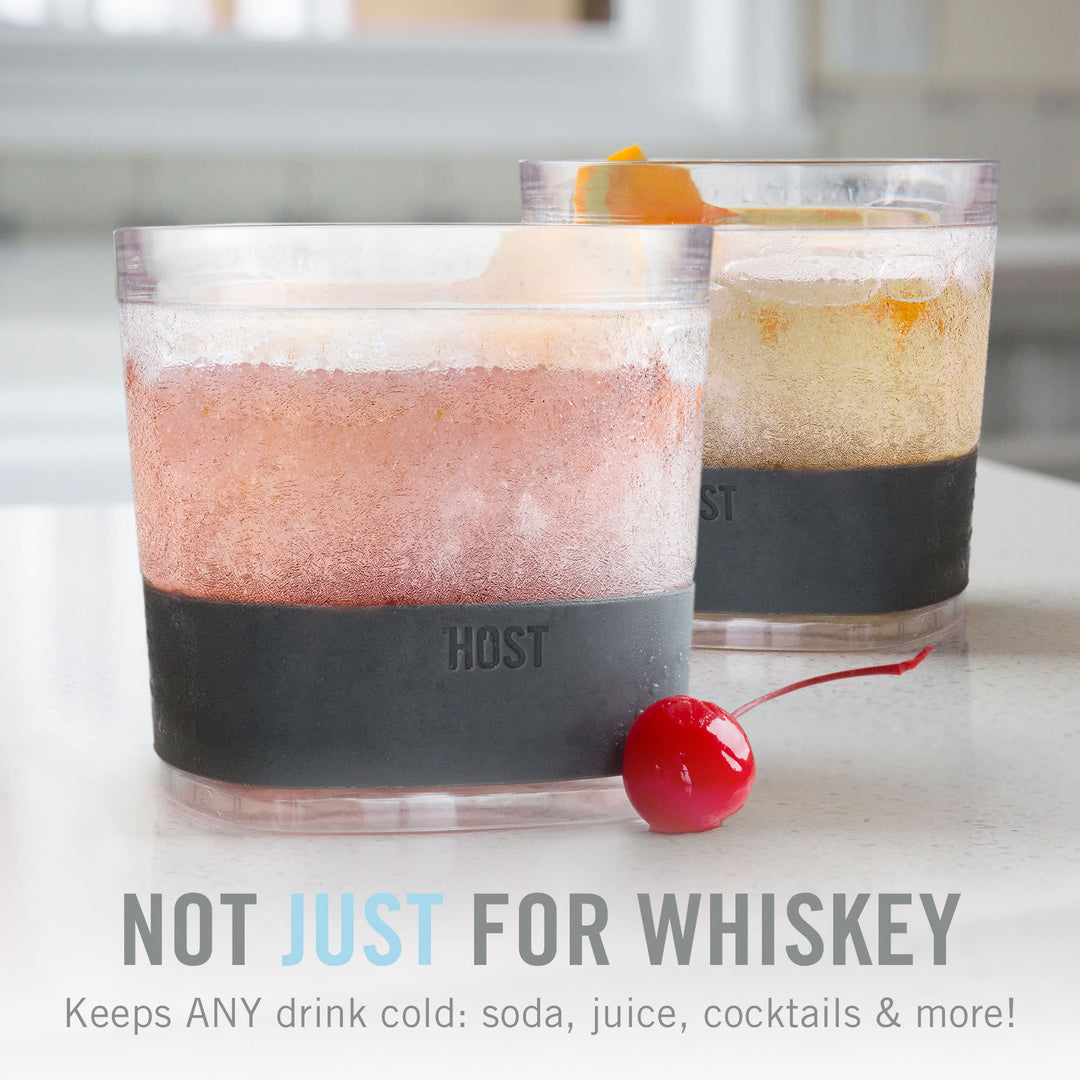 Host Whiskey Freeze Glasses, Double Old Fashioned Glasses, Chill