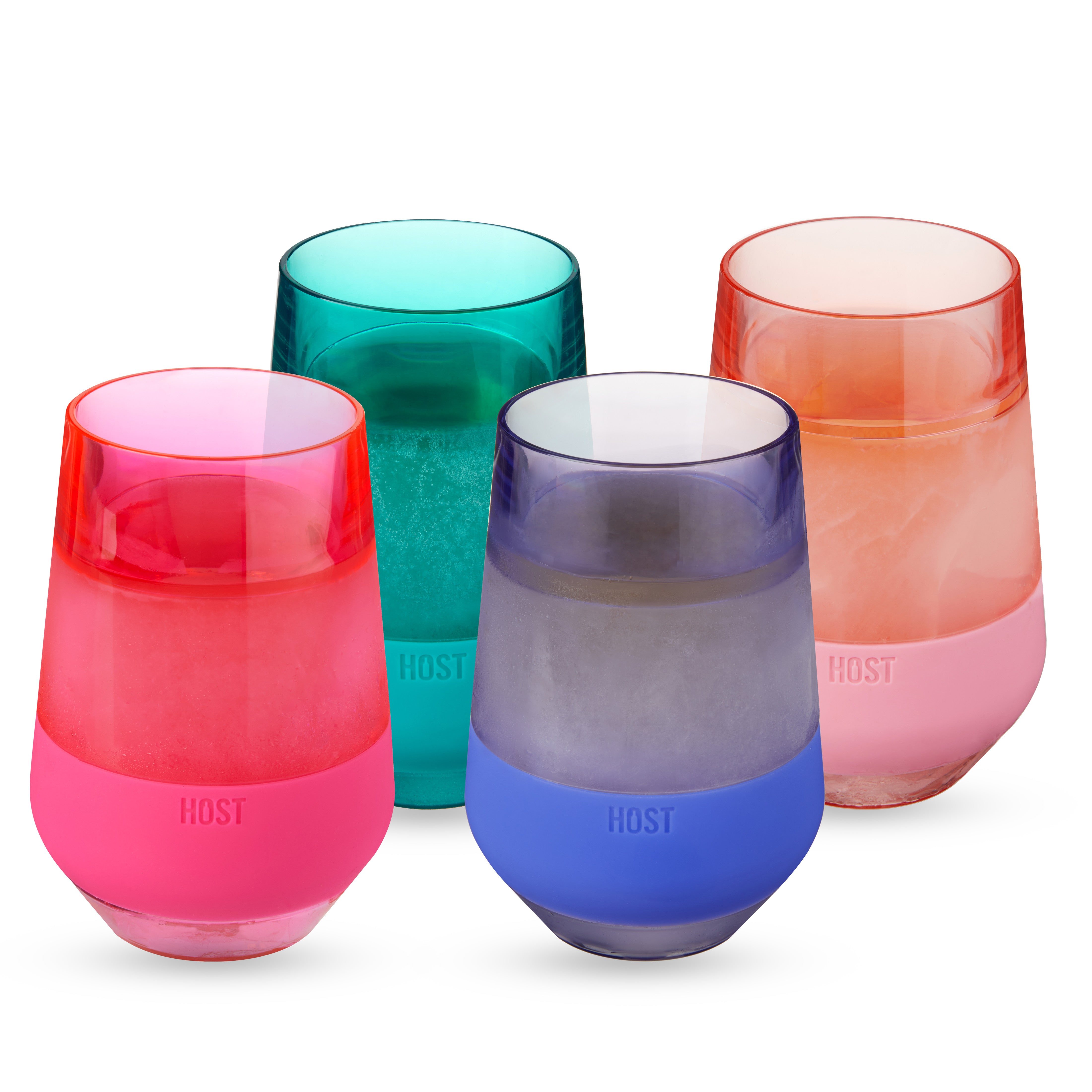 Wine FREEZE XL in Tinted Multicolor, Set of 4